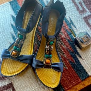 Spring step wedge sandals